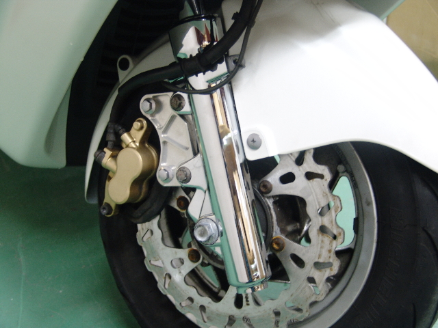 マジェスティ/C用 （SG03J）メッキフロントフォークカバー