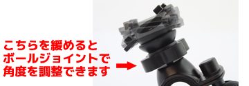 ハンドルクランプタイプ稼動域