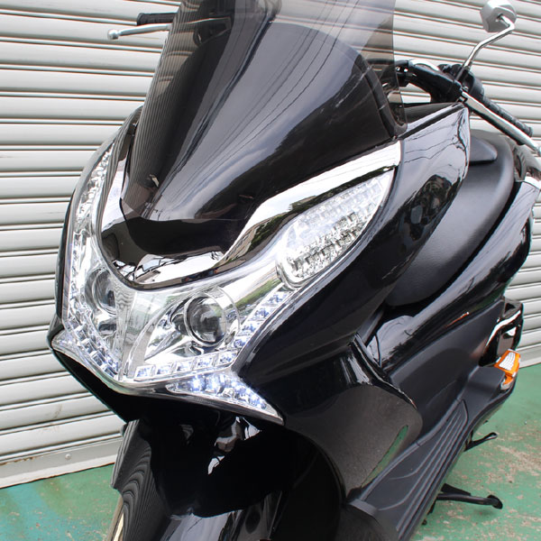 Pcx125 Pcx150用 Jf28 Kf12 プロジェクター ヘッドライト Ledウインカー Ledポジション付き